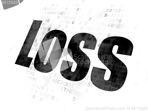 Image of Business concept: Loss on Digital background