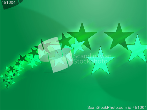 Image of Flying stars illustration