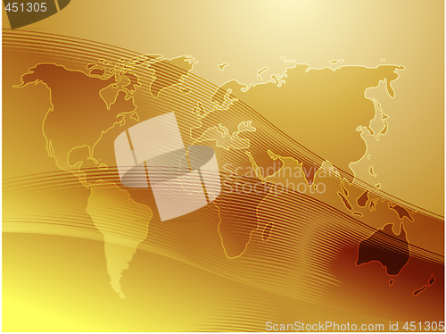 Image of Map of the world illustration