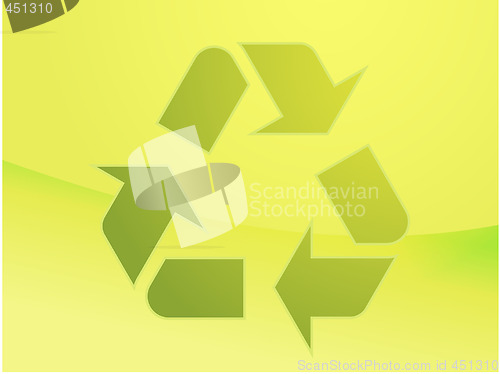 Image of Recycling eco symbol