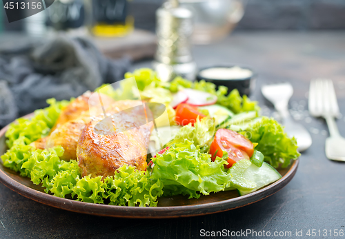Image of fried chicken breast