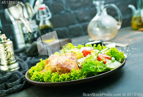 Image of fried chicken breast