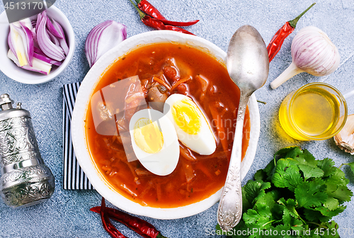 Image of beet soup