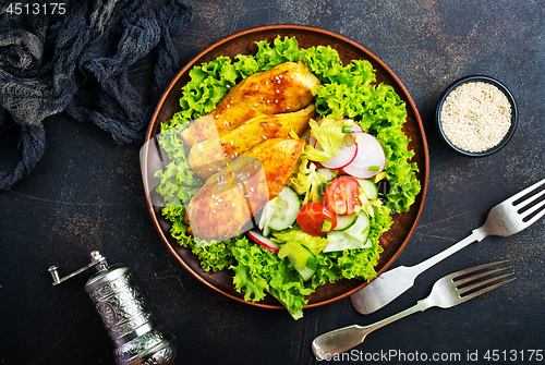 Image of fried chicken breast