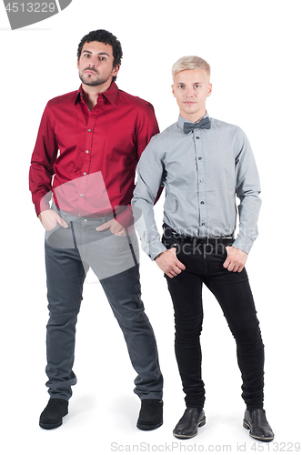 Image of Two young men in shirts