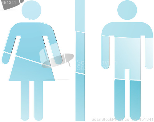 Image of Toilet symbol illustration