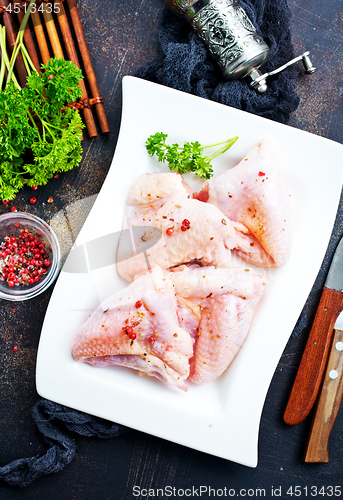 Image of raw chicken wings