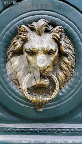 Image of Doorknocker with head of Lion