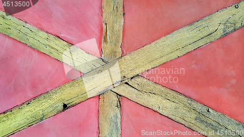 Image of Close-up wall of half timbered house