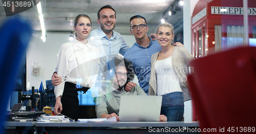 Image of Startup Business Team At A Meeting at modern office building