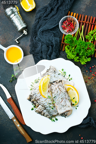 Image of raw fish fillet