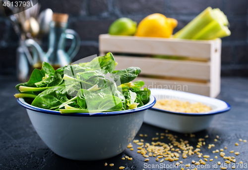 Image of bulgur with spinach