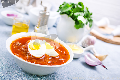 Image of beet soup