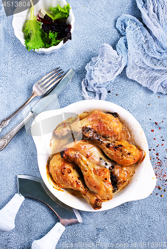 Image of baked chicken legs