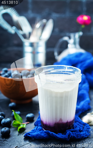 Image of yogurt with blueberry