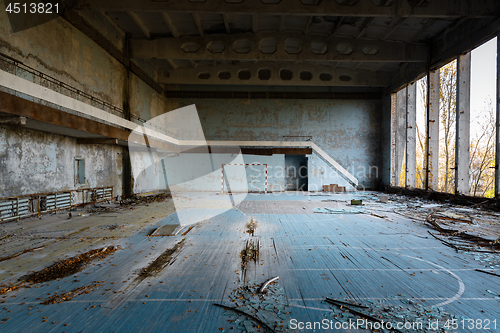 Image of Abandoned Sport Hall in Pripyat Chernobyl