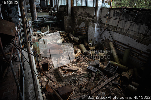 Image of Abandoned room in factory at Chernobyl