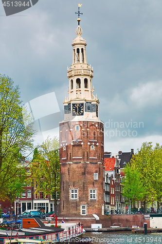 Image of Clock Tower in Amsterdam