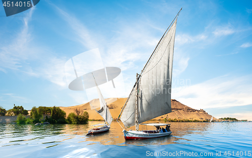 Image of Nile and boats