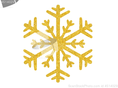 Image of Christmas snowflake on white