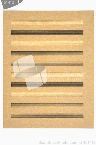 Image of Blank Music Sheet, Parchment Paper