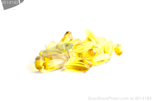 Image of Fish oil capsules source of high omega-3 and vitamin for health 