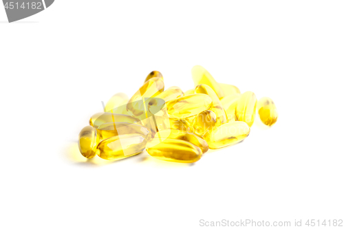 Image of Fish oil capsules source of high omega-3 and vitamin for health 