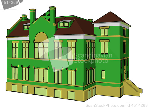 Image of A building simple to complex vector or color illustration