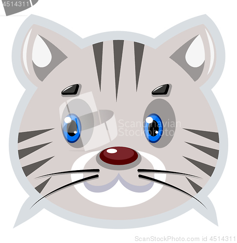 Image of Tiger, vector color illustration.