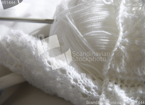 Image of white knitting 