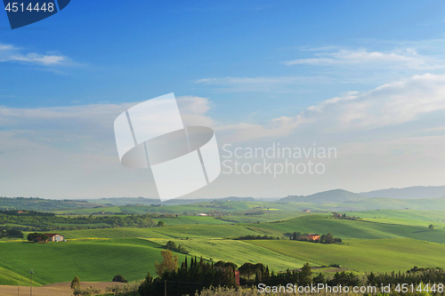 Image of Beautiful spring landscape in Tuscany