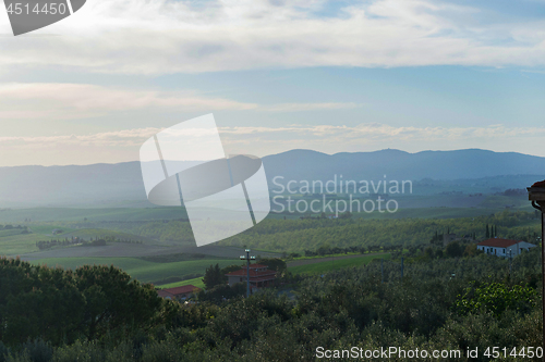 Image of Beautiful spring landscape in Tuscany