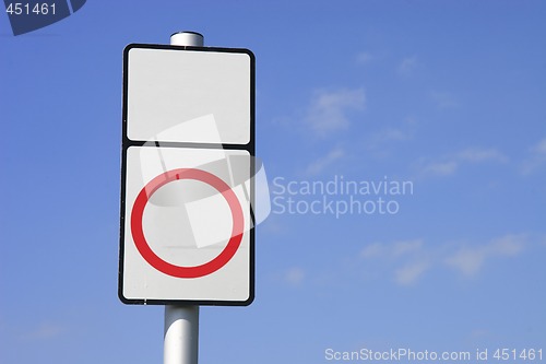 Image of blank sign