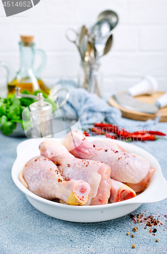 Image of chicken legs with spinach