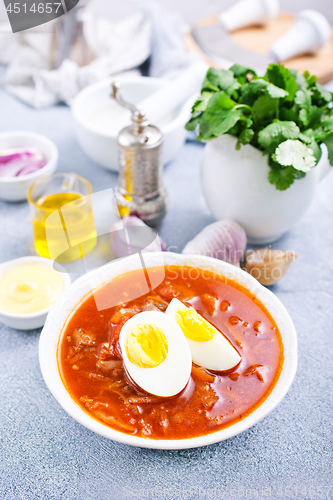 Image of beet soup