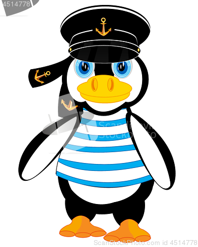 Image of Animal penguin in form of the sailor