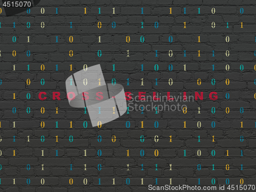 Image of Business concept: Cross-Selling on wall background