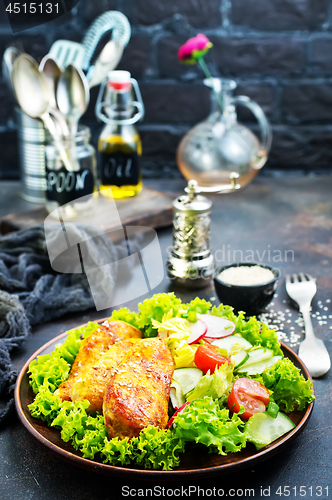 Image of fried chicken breast