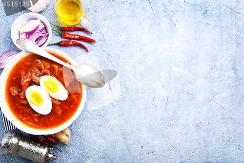 Image of beet soup