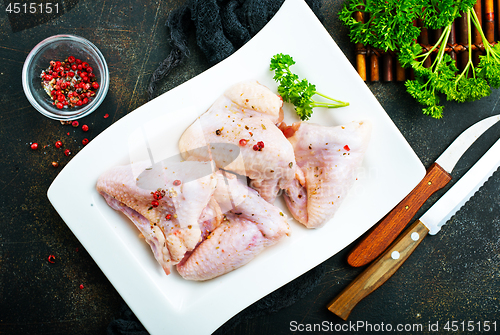 Image of raw chicken wings