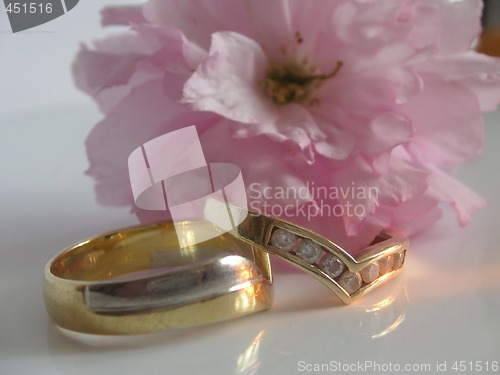 Image of rings and blossom
