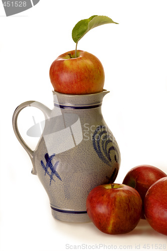 Image of Apples with Jug