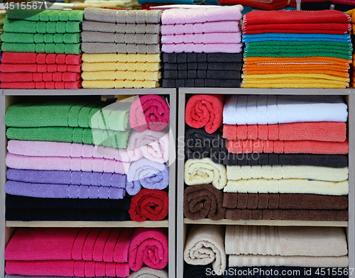 Image of Towels in Shelf
