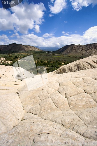 Image of Looking down the Sandstones in to Snow Canyon - Utah