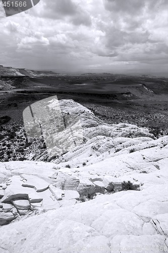 Image of Looking down the Sandstones in to Snow Canyon