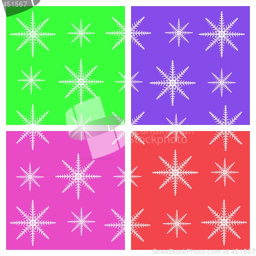 Image of Snowflake background for Postcards