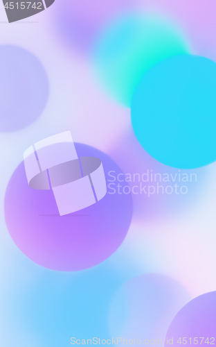 Image of Creative Abstract Sweet Colors Balls And Bokeh Background