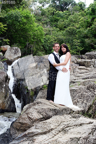 Image of Happy bride and groom 