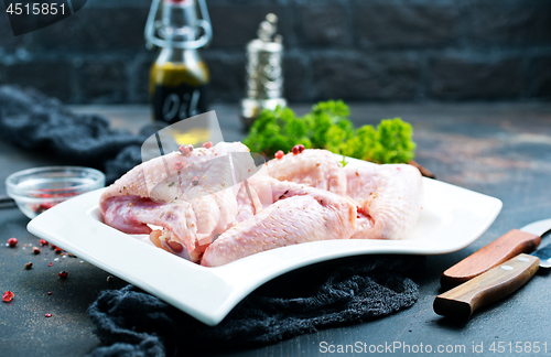 Image of raw chicken wings