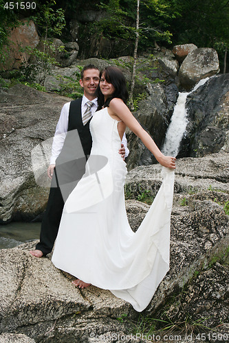 Image of Happy bride and groom